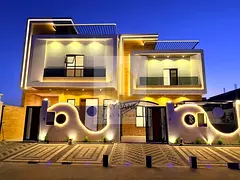 Your golden opportunity at Azha Roundabout 2. A villa with a stone facade, complete with registratio