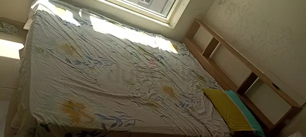 King size bed and mattress