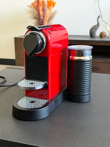 Brand New Red Nespresso-style Capsule Coffee Machine with Milk Frother