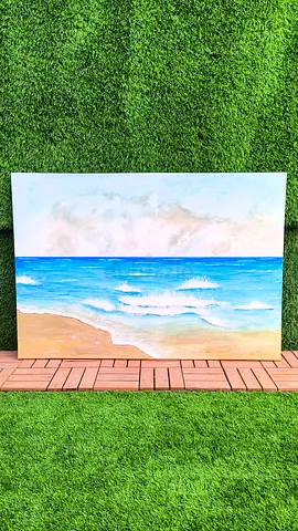 Sea Waves Landscape Painting/ Wall Decor / Large Canvas Painting