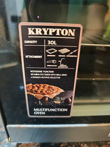Krypton 30L Multifunction Oven with Rotisserie