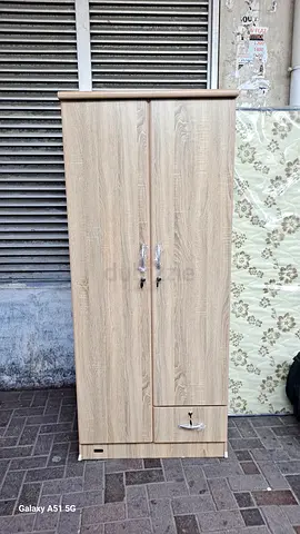 Light Oak 2-Door Wardrobe with Drawer - brand new