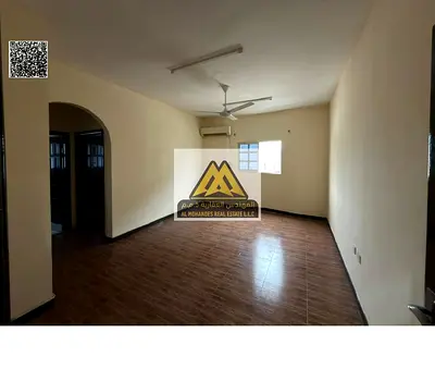 1-bedroom apartment with living room in Al Rashidiya 1, Al Mina Street. Large space, vibrant location, AED 26,000 in 6 payments, near Fish Market and
