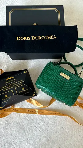 Authentic python leather Doris Dorothea bag