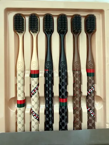 Set of 6 Designer Toothbrushes - Brand New