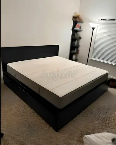 Ikea malm king size bed with ikea matress like new