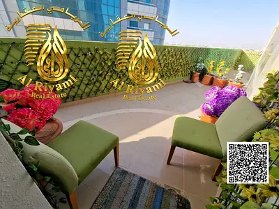 Balcony Huge View | Orient Towers Ajman