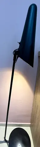 Ikea Slim Black Floor Lamp - Modern Adjustable Reading Light