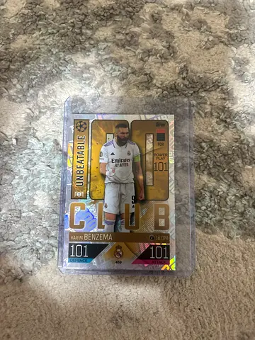 Karim Benzema Limited Edition Football Trading Card (Gold/101) - Mint in Sleeve