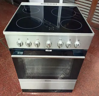 GLEMGAS New model 4 Zone Full Electric Ceramic Cooker Range. 60×60Cm