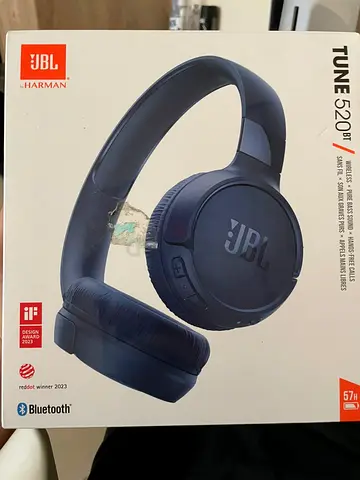 JBL Tune 520BT Wireless Bluetooth Over-Ear Headphones - Sealed Box
