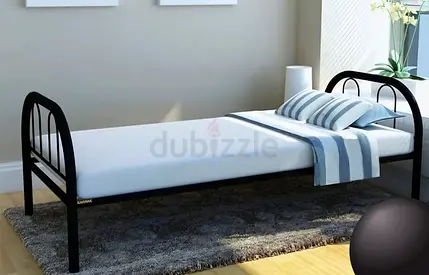 Single steel bed