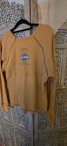 Light Brown Long-Sleeve Harley-Davidson Thermal Top - size L