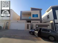 Fully furnished villa for rent in Al Yasmin, 5 bedrooms, living room, majlis, kitchen and maid's