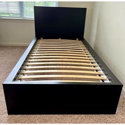 Ikea malm black storage bed including Ikeam matress available
