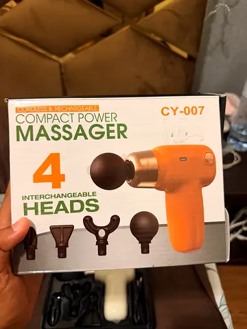 Electric Compact Power Massager CY-007 massage Gun 4 Interchangeable Heads CY-007