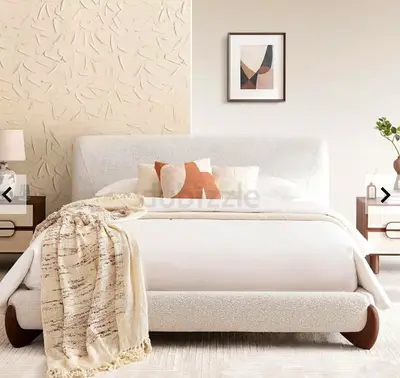 Boucle King Bed