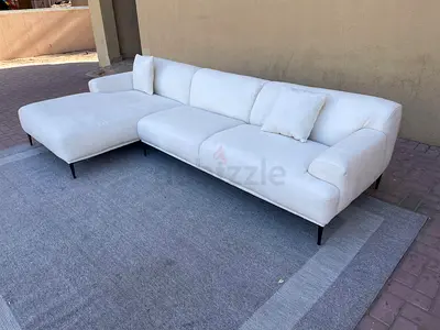 The Loom collection L shape sofa beige