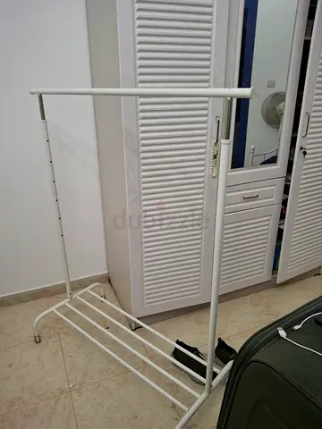 IKEA Adjustable Clothes Rack with bottom shoes shelf in excellent condition! (Negotiable)