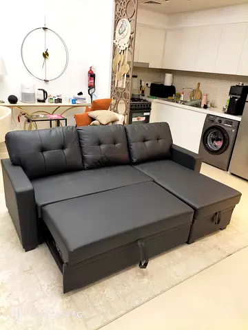 L shape sofa bed with storage