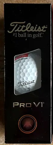 Titleist Pro V1 Golf Balls (Single Sleeve/3 Pack) - Brand New