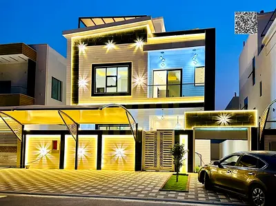 A golden opportunity! Luxury G+2 villa in Al Helio 2 - Ajman at a special price including registration fees and air conditioning.