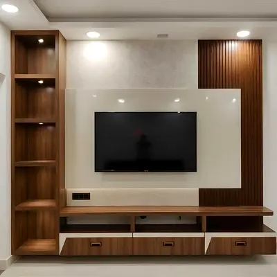 Minimalist TV unit design