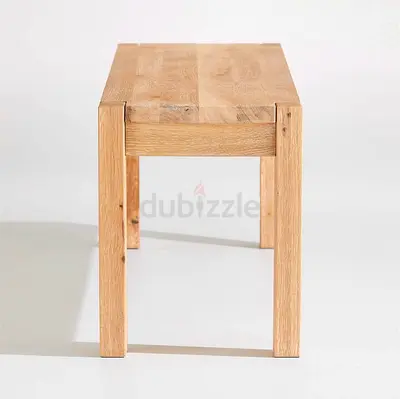 Create and Barrel Solid Oak Bench /  Wooden Console bench - Natural Finish