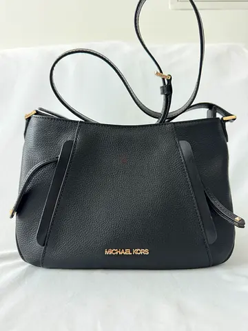 Black Michael Kors Slim Crossbody Bag - perfect condition