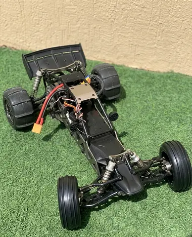 Used RC Buggy Chassis - 1/10 Electric Off-Road Car (For Parts/Repair)