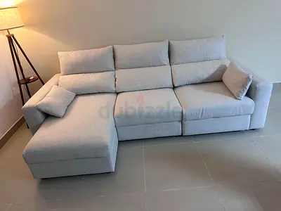 Ikea Eskelstuna L shape sofa bed Beige