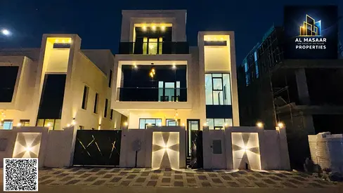 Luxury villa in Al Zahia – 7 master bedrooms | Private pool + internal elevator | Electricity and water included