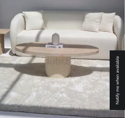 Off-White Bouclé 3 Seater Sofa - HomeKode Amanti Collection