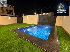 Luxury villa for sale with private pool in Ajman, Al Helio 2 area | Freehold ownership for all natio