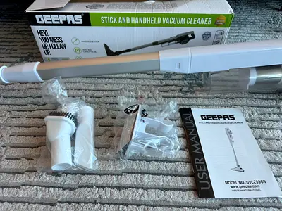 Geepas Stick and Handheld Vacuum Cleaner - Complete with Accessories