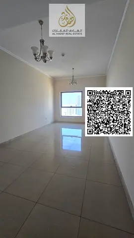 Two bedrooms and a living room, second occupancy in Al Nuaimiya 1, next to Al Ain Hotel. Four bathr
