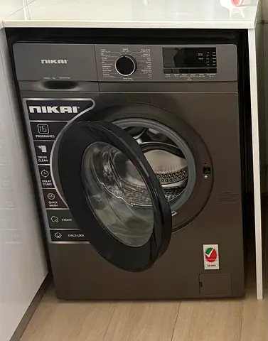 Nikai Front Load Washing Machine - 7kg, Grey (Good Working Condition)