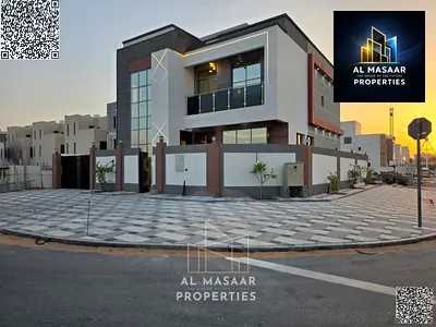 للبيع فيلا طابقين وروف بسعر شامل كهرباء ومياه ومكيفات ورسوم التسجيل والتمليك قابل للتفاوض - مع حوش كبير قريب من شارع الشيخ محمد بن زايد