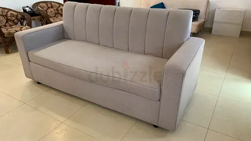 Light grey 3-seater fabric sofa - Urgent Sale