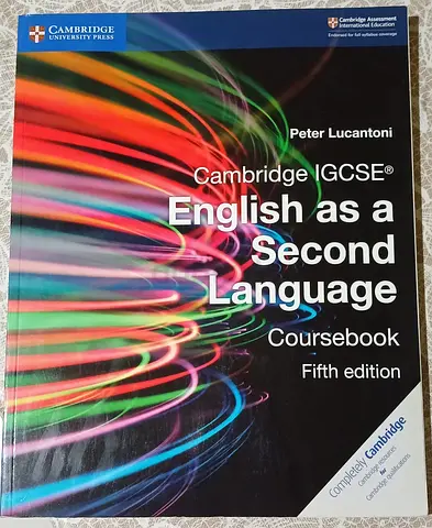 Cambridge IGCSE English as a Second Language Coursebook Fifth Edition, in excellent condition