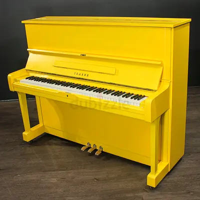YAMAHA U1 Glossy Lemon Upright Piano – Custom Luxury Finish | Iconic Yamaha Sound