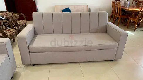 Light grey 3 + 2 seater fabric sofa - Urgent sale