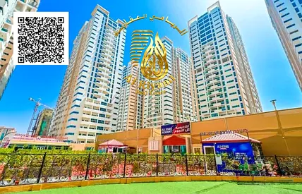 Furnished studio apartment in Ajman One Towers, all bills included, for monthly rent