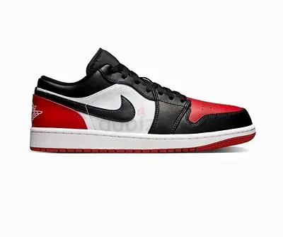 Air Jordan 1 Low Black/White/Red - Men’s Sneakers