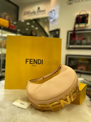 Fendi Beige Leather Fendigraphy Hobo Bag (Authentic/New)