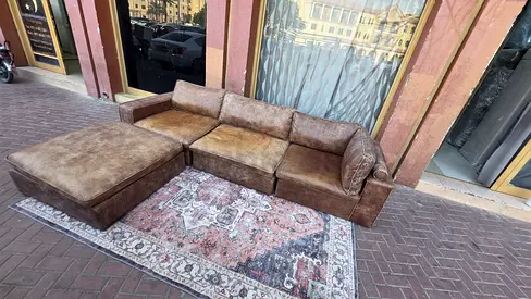 Marina home Leather Sofa
