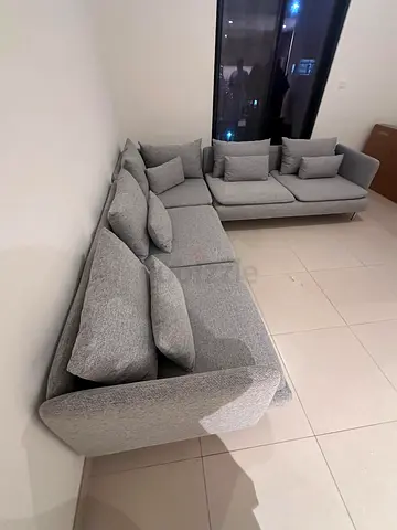 Ikea Sodhremn Corner Sofa Gray Excellent Condition