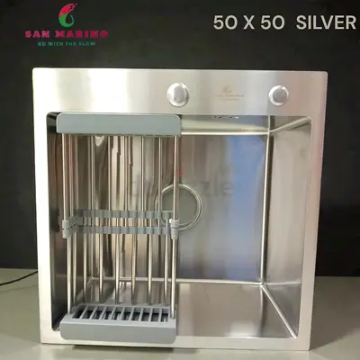 Premium Stainless Steel Kitchen Sink | Modern Single Bowl Sink 80x50