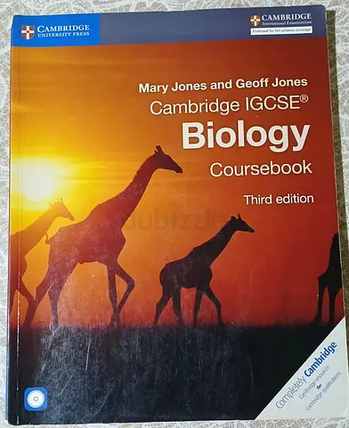 Cambridge IGCSE Biology Coursebook (Third Edition), in excellent condition.