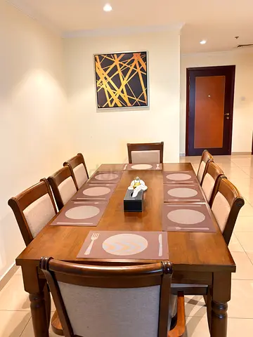 Solid Wood 8-Seater Dining Table with Chairs - Excellent condition (IMMEDIATE SALE!!!)(Negotiable)